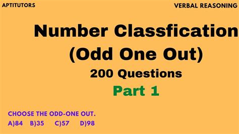 odd man out reasoning questions.